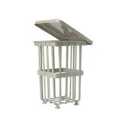 BASA - Papelera Cest Calada 5 L - Gris