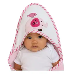 GENERICO - Toalla Para Bebés Con Capucha Diseño Elefante Rosa