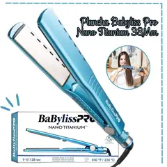 BABYLISS PRO - Plancha Alisadora Nano Titanium 38mm 1 ½ - 450°F