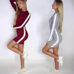 GENERICO - Vestido Rip Casual Franja Tcl-21 Color Gris