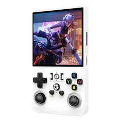 TRENDY TECH E I R L - Consola Gamer R36S MAX Portatil 64GB 15000 Juegos Retro Blanco