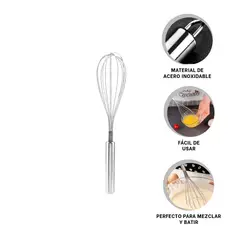 RYBIU IMPORT - Pack2 Batidora Portatil en Plateado Y+Banderitas Adhesivas