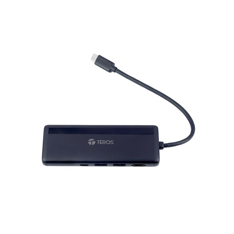 Adaptador USB tipo C a 7 en 1 TE-7134N Gen 3 RJ45 HDMI USB SD