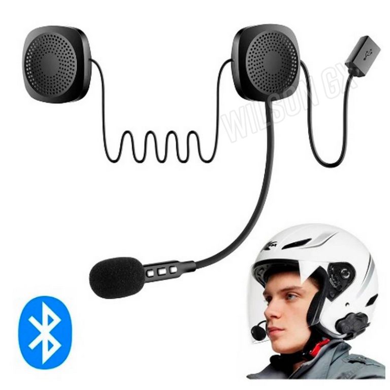 Audifonos Microfono Bluetooth Para Casco Motos Deportivos