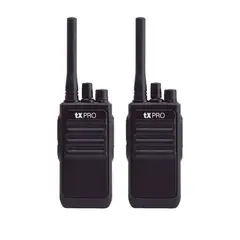 TXPRO - Duo Pack Radios Portátil TX320 UHF 400-470 MHz 16 canales