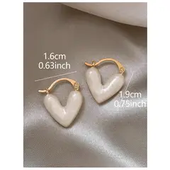 GENERICO - ARETES DE PERLA DE CORAZON