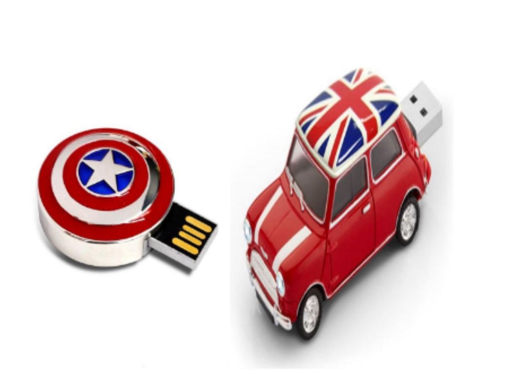 Escudo Capitán América: Memoria Usb 32 gb rojo y plata