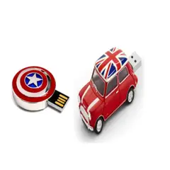 GENERICO - Escudo Capitán América: Memoria Usb 32 gb rojo y plata