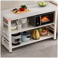 GENERICO - Estante organizador 2 niveles blanco 100 cm