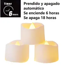 100 PERCENT - VELA SMART INTELIGENTE LED ELECTRICA FALSA APAGADO AUTOMATICO A PILAS