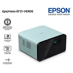 EPSON - Proyector Láser Pórtatil Smart EpiqVision EF21-Verde