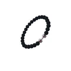 GENERICO - Pulsera de cuentas con mancuernas de gimnasio