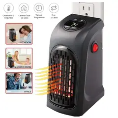 GENERICO - Calefactor Portatil Regulable 400W con Temporizador