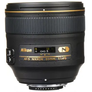 NIKON - AF-S NIKKOR 85mm f14G Lente - Negro