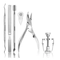 ZIMRAHYG - Kit Herramientas Uñas Encarnadas Set Pedicura Corta Uñas 6pz