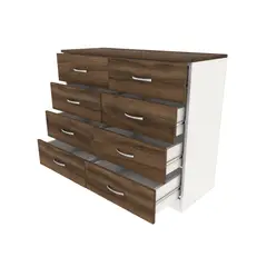 MUEBLES MACRUMO - Cómoda 8 Cajones Inhotim