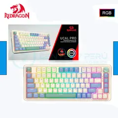 REDRAGON - Teclado UCALPRO-RGB Wireless English K673CPG pastel