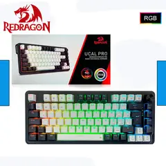 REDRAGON - Teclado UCALPRO-RGB Wireless Spanish K673WB WHITEBLACK