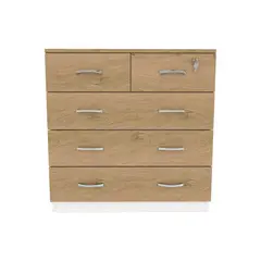 MUEBLES MACRUMO - Cómoda 100cm - 5 Cajones TRIBECA