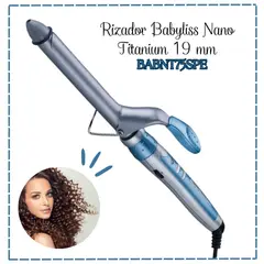 BABYLISS PRO - Rizador de Cabello Nano Titanium 19 mm -BABNT75SPE