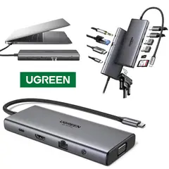 UGREEN - Adaptador Tipo C 11 En 1 Multiport Hub Lan Hdmi Vga 4k