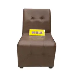 TEMEL - Sillón Individual Sillón Modular Sillón de espera color Café