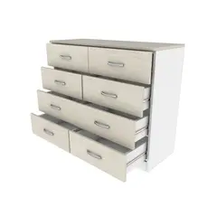 MUEBLES MACRUMO - Cómoda 8 Cajones ARENA