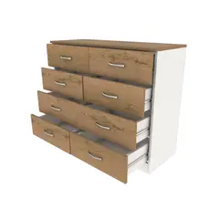 MUEBLES MACRUMO - Cómoda 8 Cajones TRIBECA
