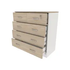 MUEBLES MACRUMO - Cómoda 5 Cajones ARENA 100cm