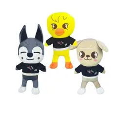 GENERICO - Pack 3 peluches Stray Kids Wolf BBokAri PuppyM