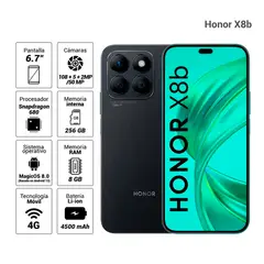 HONOR - Celular X8b 256GB - 8GB RAM Color Negro