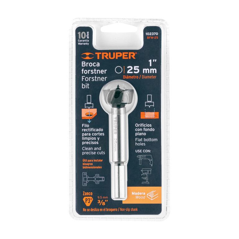 BFM-25 Broca forstner 25 mm para madera - 102370