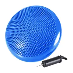 ARGYMPRO - DISCO DE EQUILIBRIO CON INFLADOR PILATES YOGA FITNESS AZUL