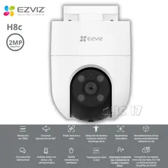 EZVIZ - Cámara de Seguridad H8C Pro Externo 2MP 360° WIFI con IA Alexa