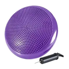 ARGYMPRO - DISCO DE EQUILIBRIO CON INFLADOR PILATES YOGA FITNESS MORADO