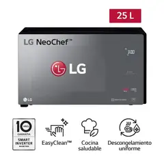 LG - Horno Microondas MS2596DIR EasyClean 25L Negro