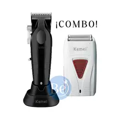 KEMEI - Combo Cortadora KM-2296 y Afeitadora Shaver KM-3382