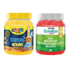 GENERICO - PACK 2 GOMITAS BUENAS NOCHES NIÑOS + ZINC ADULTO 260 UND