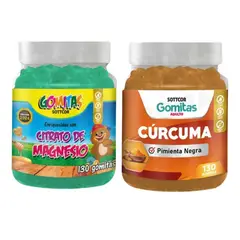 GENERICO - PACK 2 GOMITAS CITRATO DE MAGNESIO NIÑOS + GOMITAS CÚRCUMA 260UND
