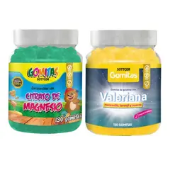 GENERICO - PACK 2 CITRATO DE MAGNESIO NIÑOS + GOMITAS VALERIANA ADULTOS 260UND