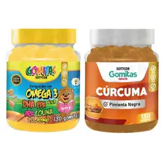 GENERICO - PACK 2 GOMITAS OMEGA 3 NIÑOS + GOMITAS CÚRCUMA 260 UND