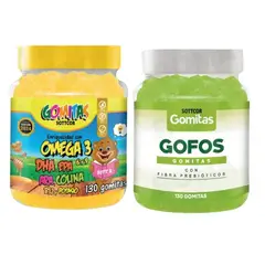 GENERICO - PACK 2 GOMITAS OMEGA 3 NIÑOS + GOFOS PARA ADULTOS 260 UND