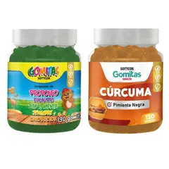 GENERICO - PACK 2 GOMITAS PROPÓLEO NIÑOS 130UND + GOMITAS CÚRCUMA 130UND