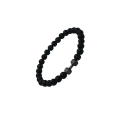 GENERICO - Pulsera de cuentas con mancuernas de gimnasio