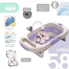 BABY - Bañera Plegable de Bebe modelo Atlantic lila