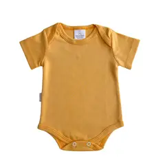 WAWA PIMA - BODY MOSTAZA MC 100% ALGODÓN PIMA