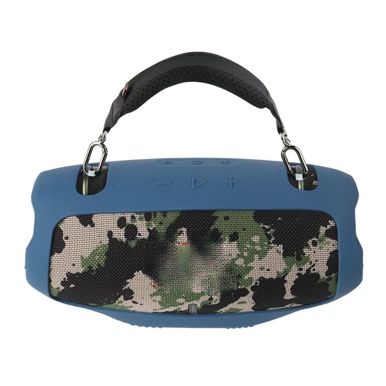 Funda Protector de silicona + correa de mano PARA JBL Xtreme 4 Azul