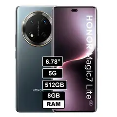 HONOR - Celular MAGIC 7 LITE 5G - 8GB RAM - 512GB Color Negro