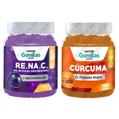 GENERICO - Pack Adulto Resveratrol & Curcuma 150 Gomitas - SOTTCOR