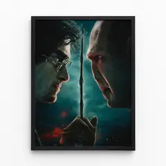 GENERICO - Cuadro 3d Con Movimiento Harry Potter - Voldemort Y Dobby